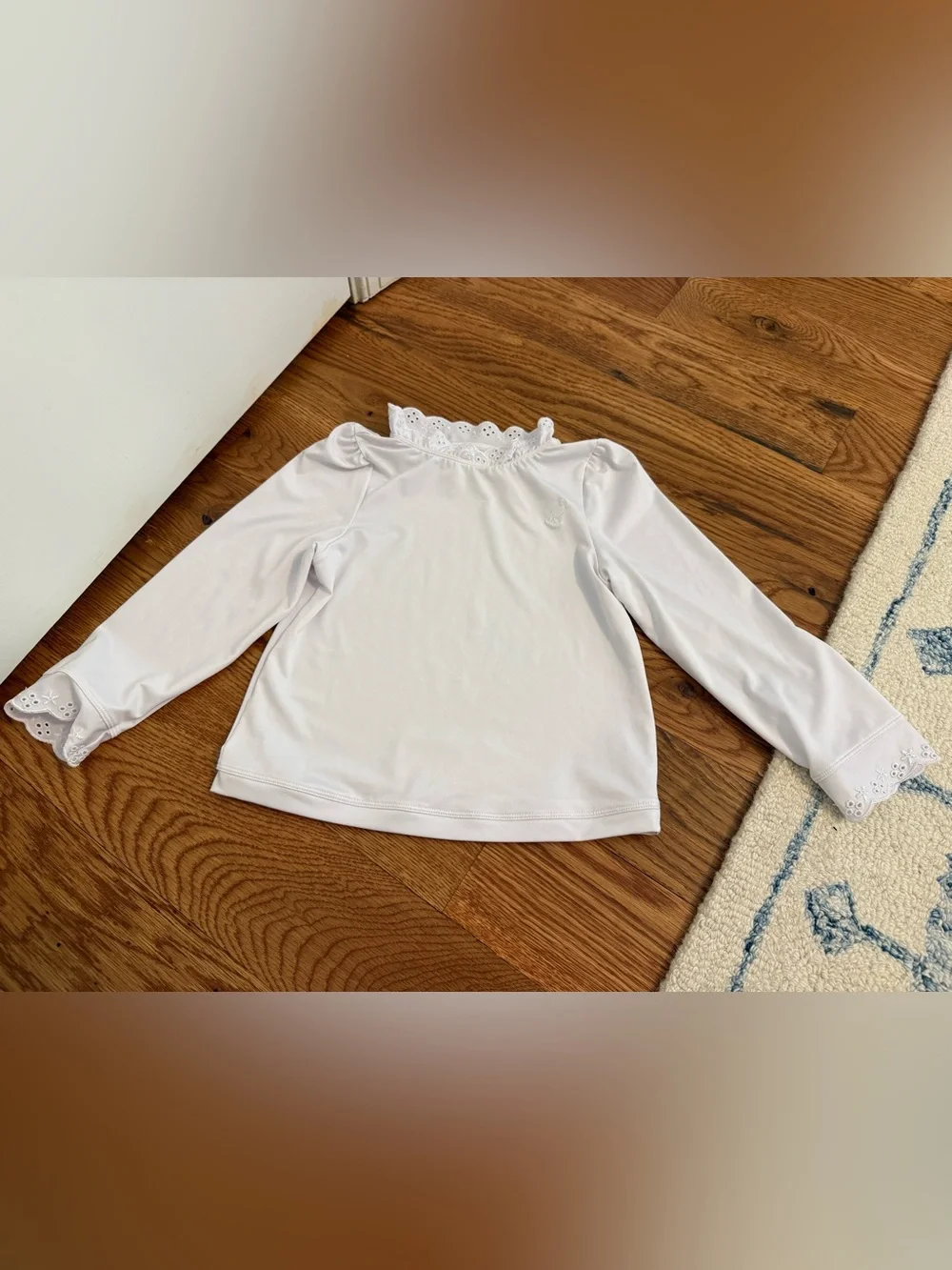 TBBC The Beaufort Bonnet Company Winnie's Wave Spotter Swim Shirt Size 5 Eyelet